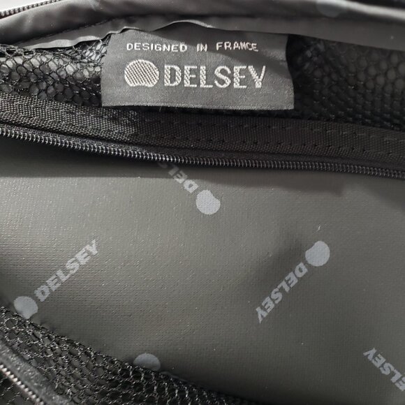 Delsey Black Unisex Laptop Briefcase Carry-On Durable Nylon Bag, Like New - Picture 7 of 10